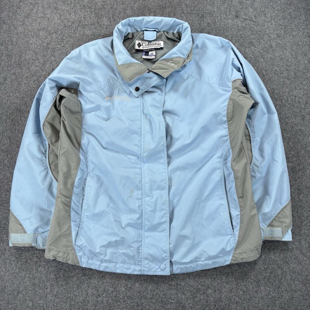Columbia Interchange Shell Jacket XL7087 Light Blue Women’s Large